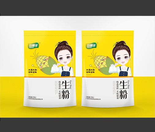 生粉包裝袋子效果圖